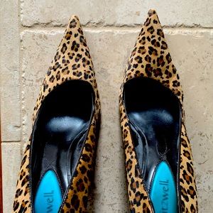 Fitzwell calf hair pumps